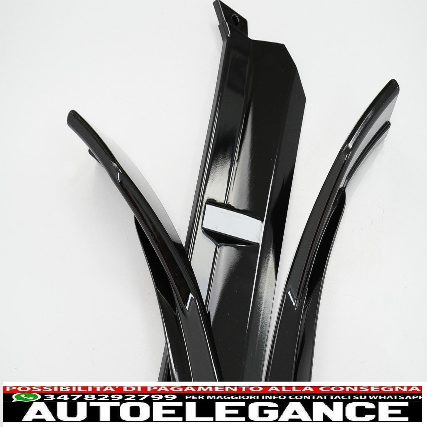 Front bumper lip suitable for mercedes c class w205 sedan s205 t-modell a205 cabriolet c205 coupe (2014-2019) sport line piano black