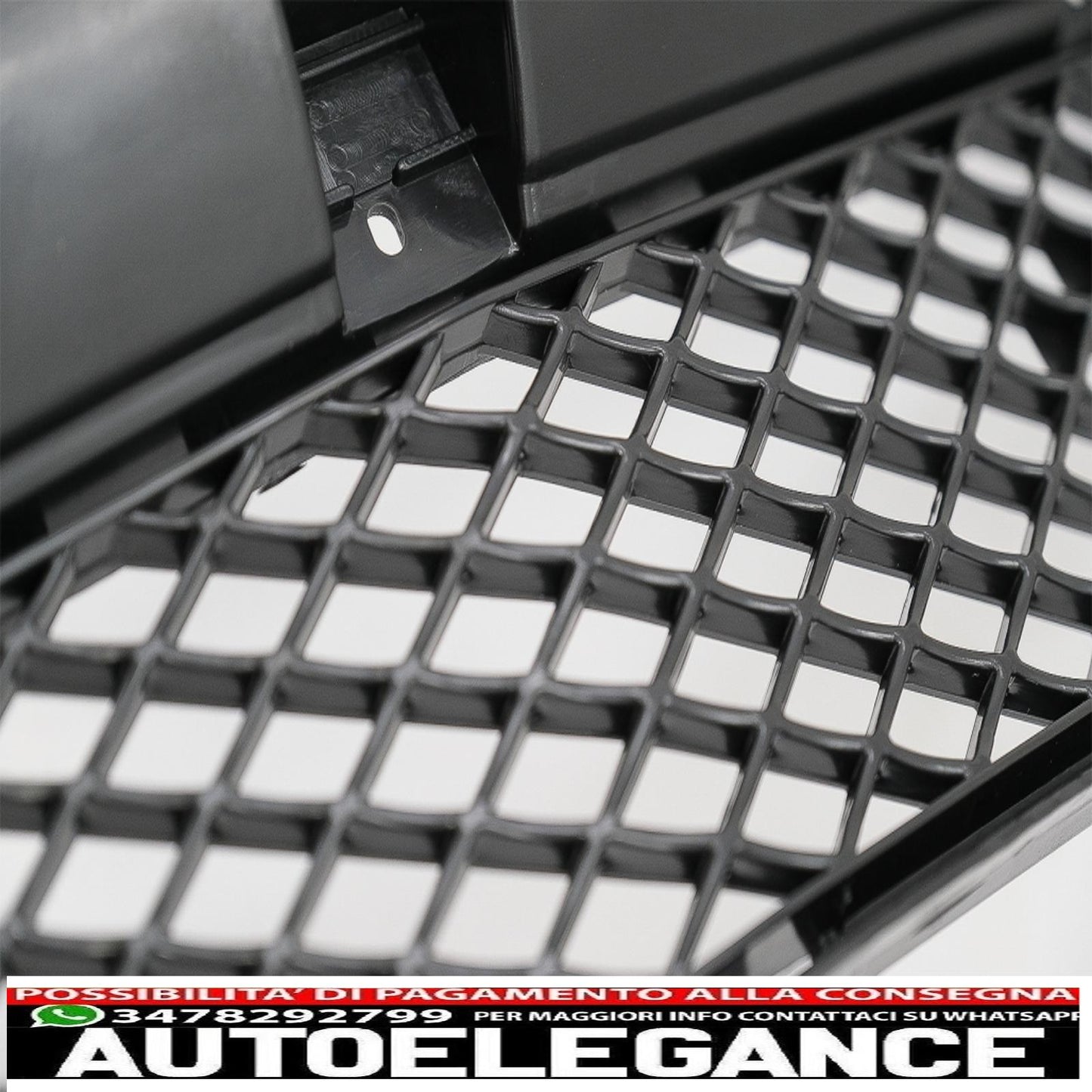 front grill with lower mesh suitable for mercedes slk r172 (2011-2015) gt-r panamericana chrome design