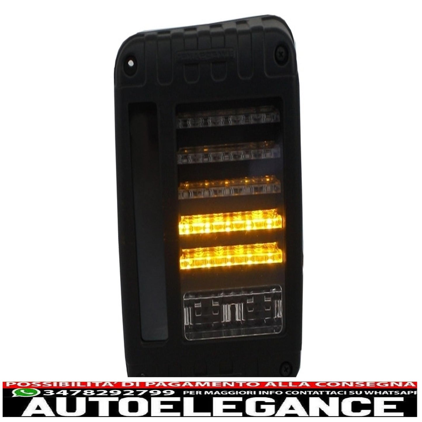 fanali posteriori full led adatti per jeep wrangler rubicon jk (2007-2017)