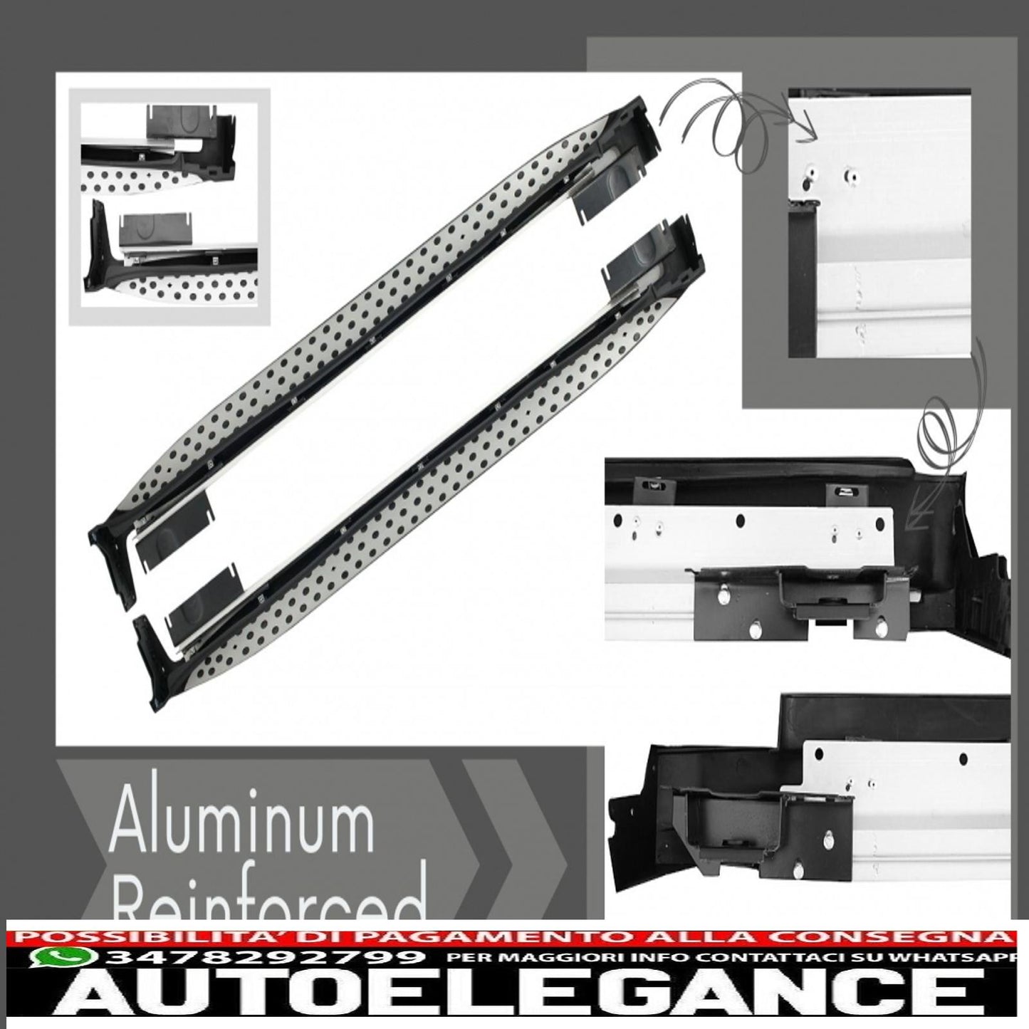 Side steps suitable for mercedes m-class ml w164 (2005-2011)