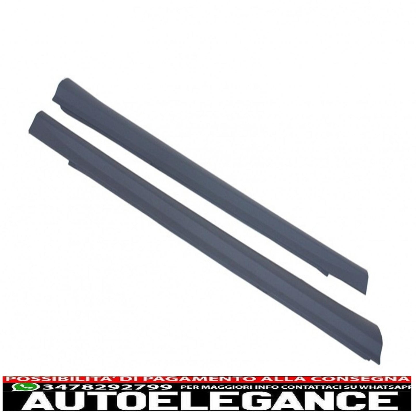 Front bumper side skirts suitable for mercedes c class w204 (2007-2012) c63 a-design without fog lights
