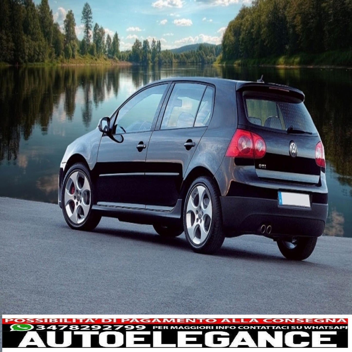 front bumper with side skirts suitable for vw golf mk5 v 5 (2003-2007) gti design