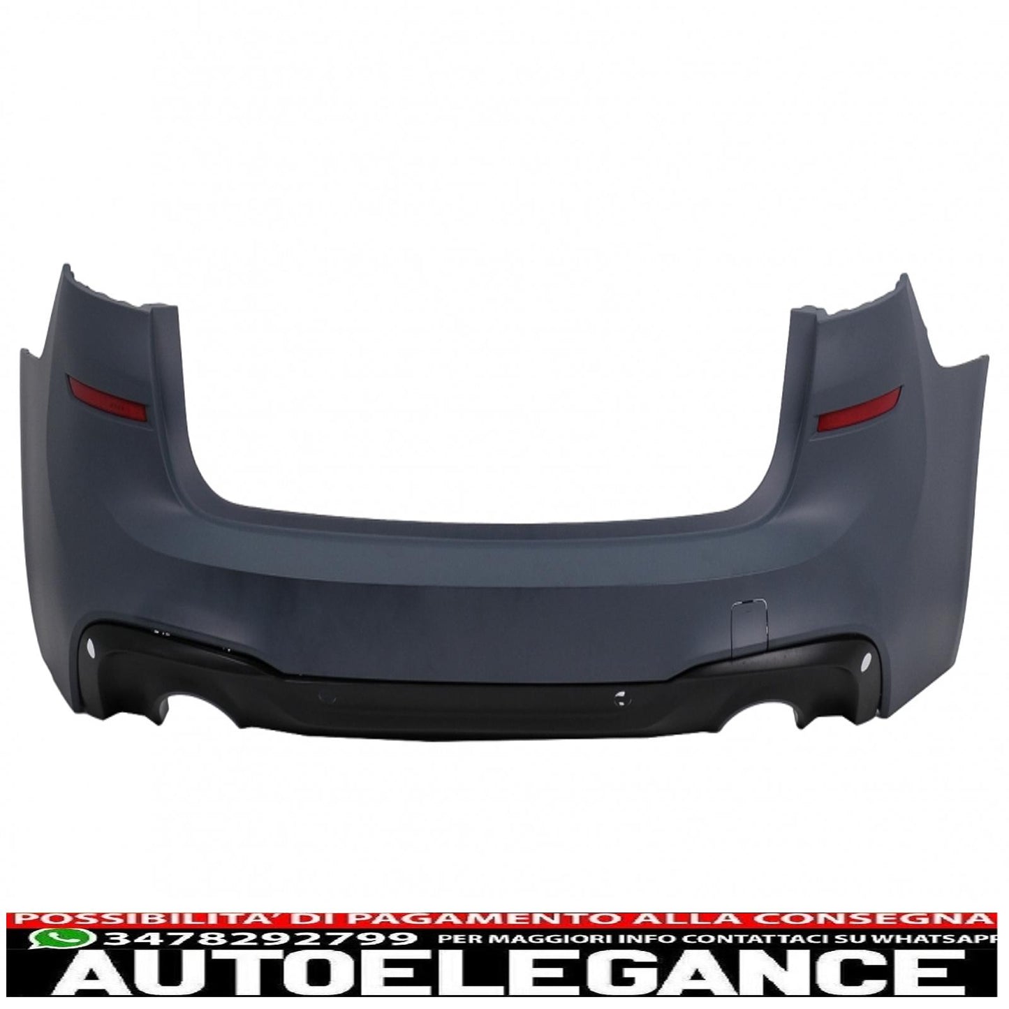 kit carrozzeria adatto per bmw serie 2 f46 lci gran tourer (05.2017-12.2019) m-technik design doppia uscita per scarico singolo