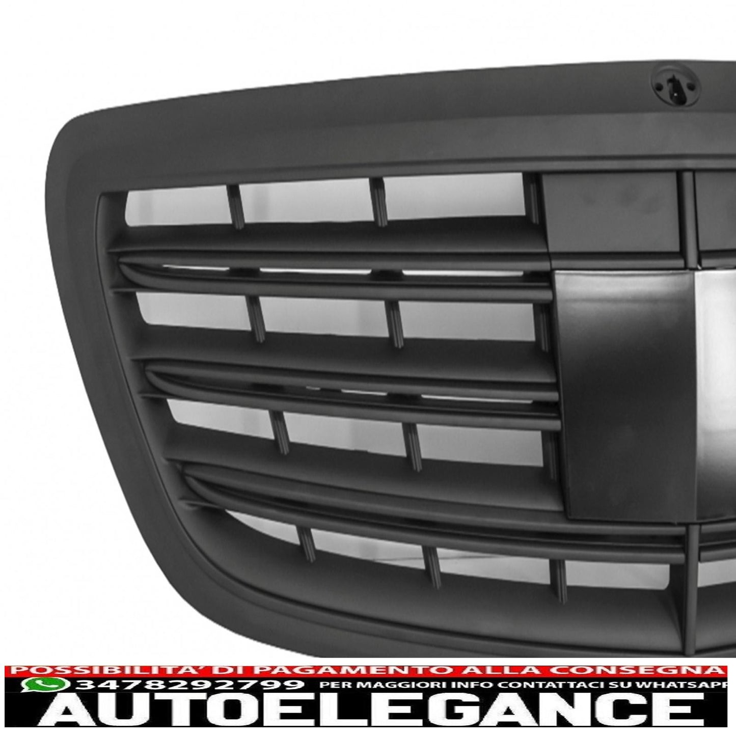 Front bumper suitable for mercedes s class w222 (2013-06.2017) pdc with black front grille design s63
