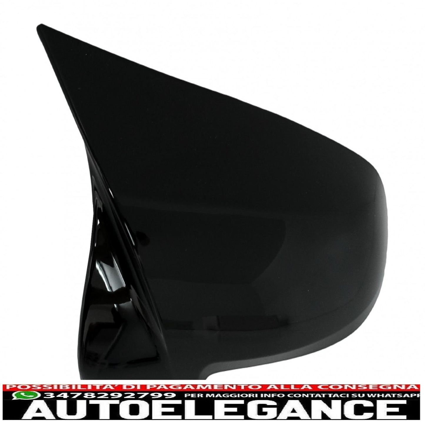 Labbro spoiler paraurti anteriore con coperture specchietti, diffusore e terminali marmitta di scarico neri adatti per BMW Serie 5 F10 F11 Sedan Touring (2015-2017) Design M-Performance