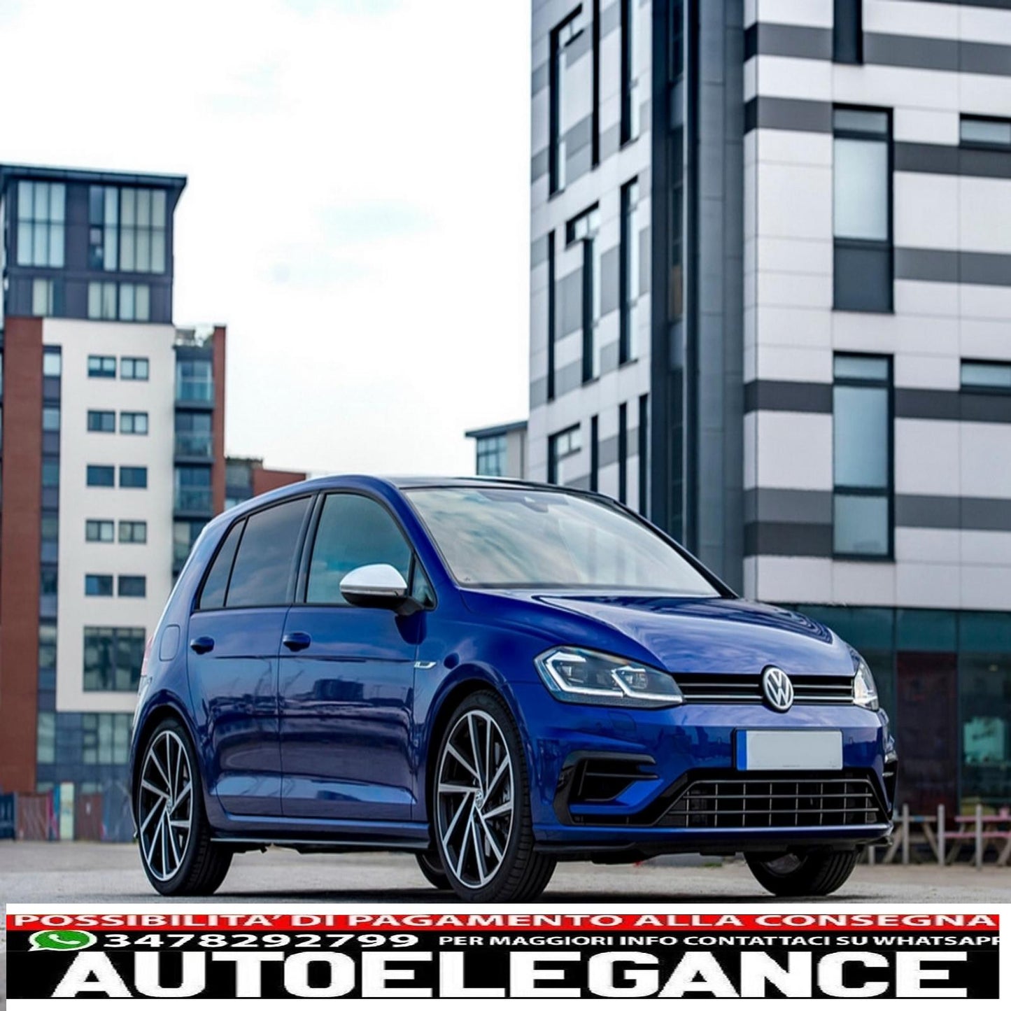 Front bumper suitable for vw golf 7.5 (2017-2020) r design