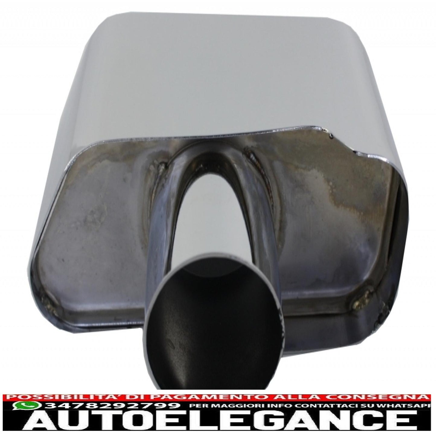 diffusore d'aria a doppia uscita adatto per bmw serie 5 f10 f11 (2011-2017) con terminali di scarico m-performance design nero pianoforte