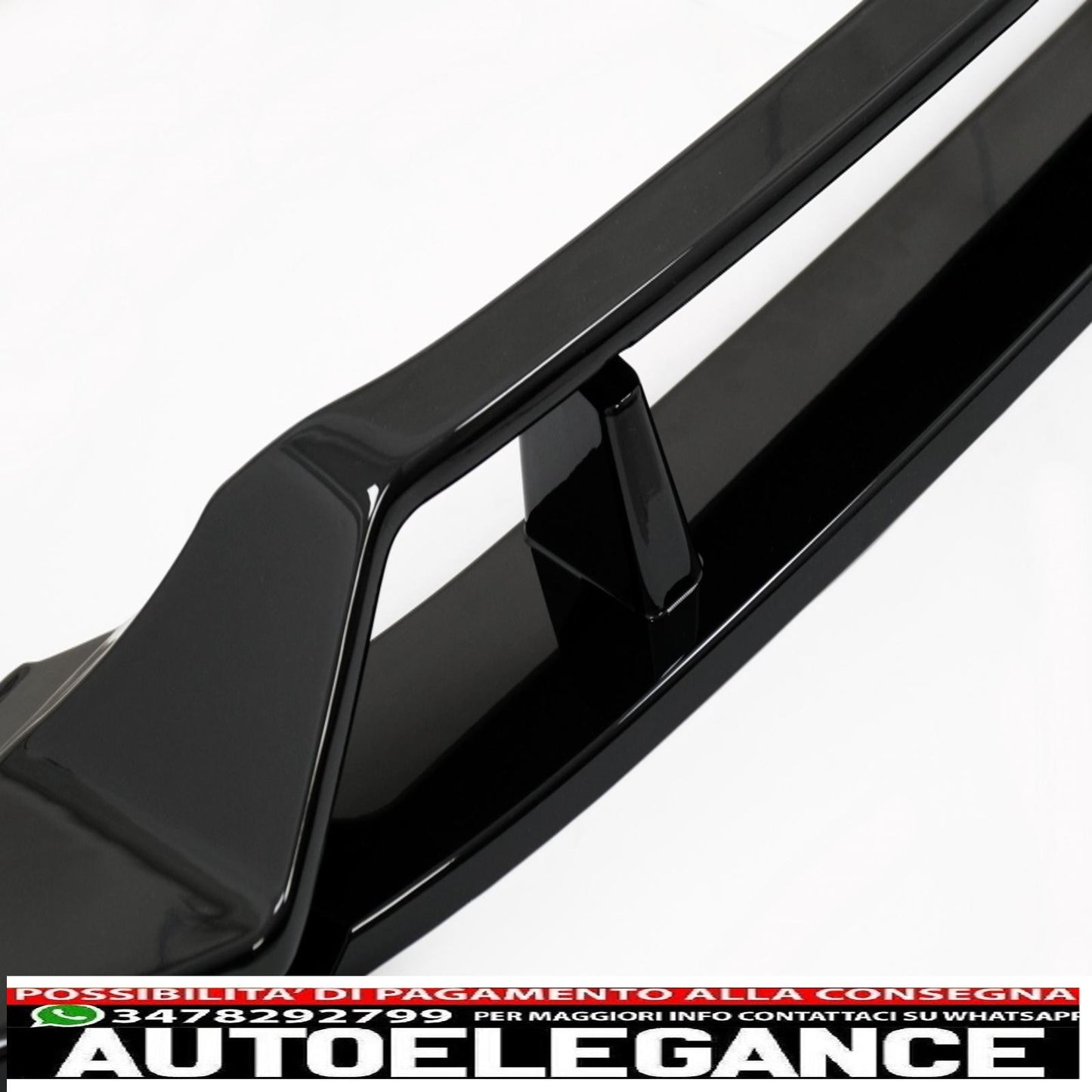 Front Bumper Spoiler Lip Fit For BMW X7 G07 LCI M Sport (2020-up) Piano Black