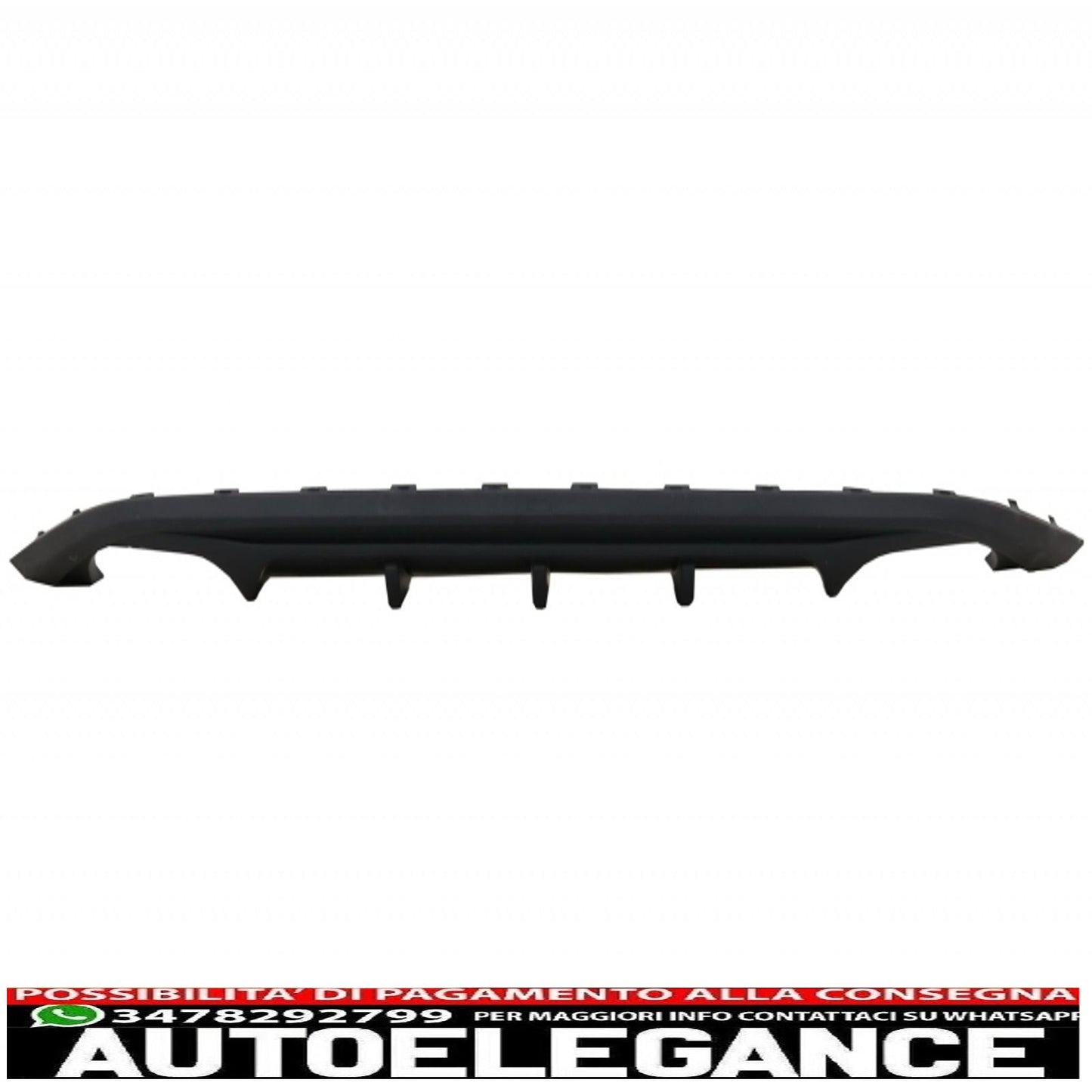 complete exhaust system with rear bumper air diffuser suitable for vw golf 7 vii mk7 (2013-2017) abt design