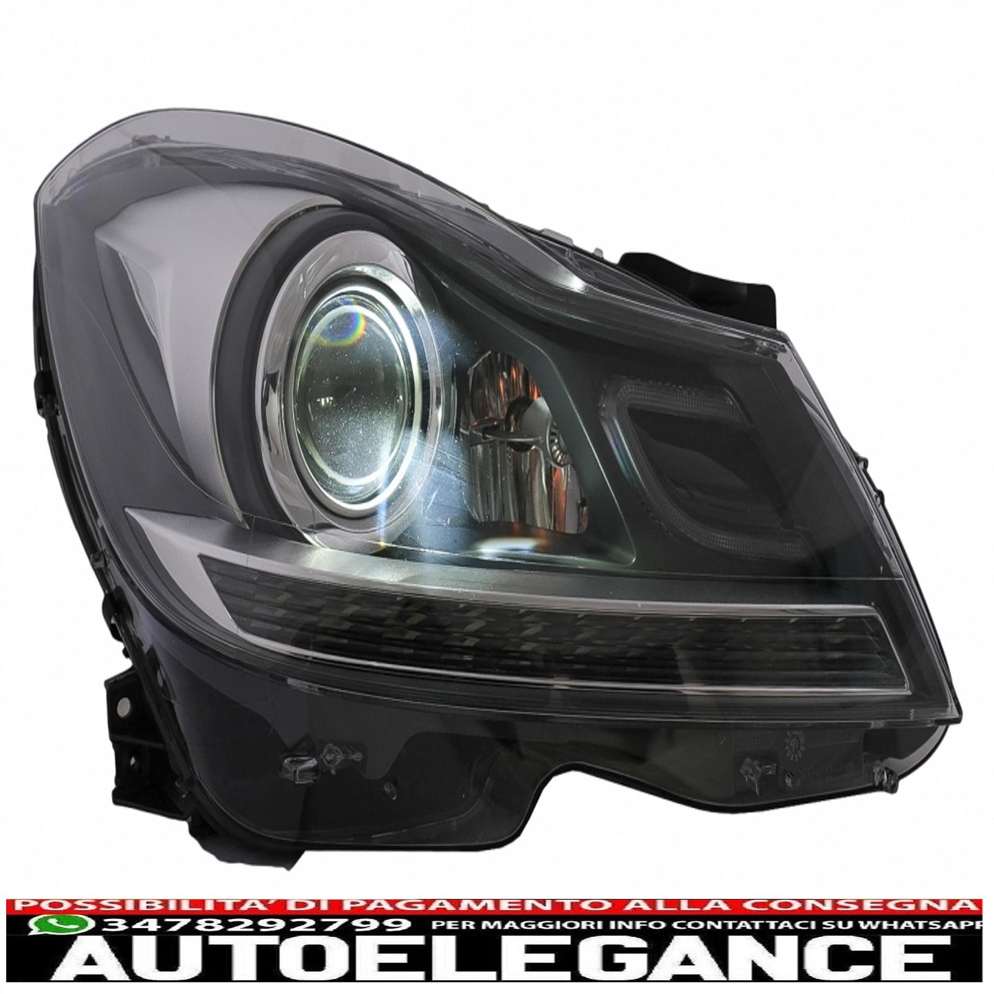 drl led headlights suitable for mercedes c class w204 s204 (2011-2014) with dynamic sequential turning light