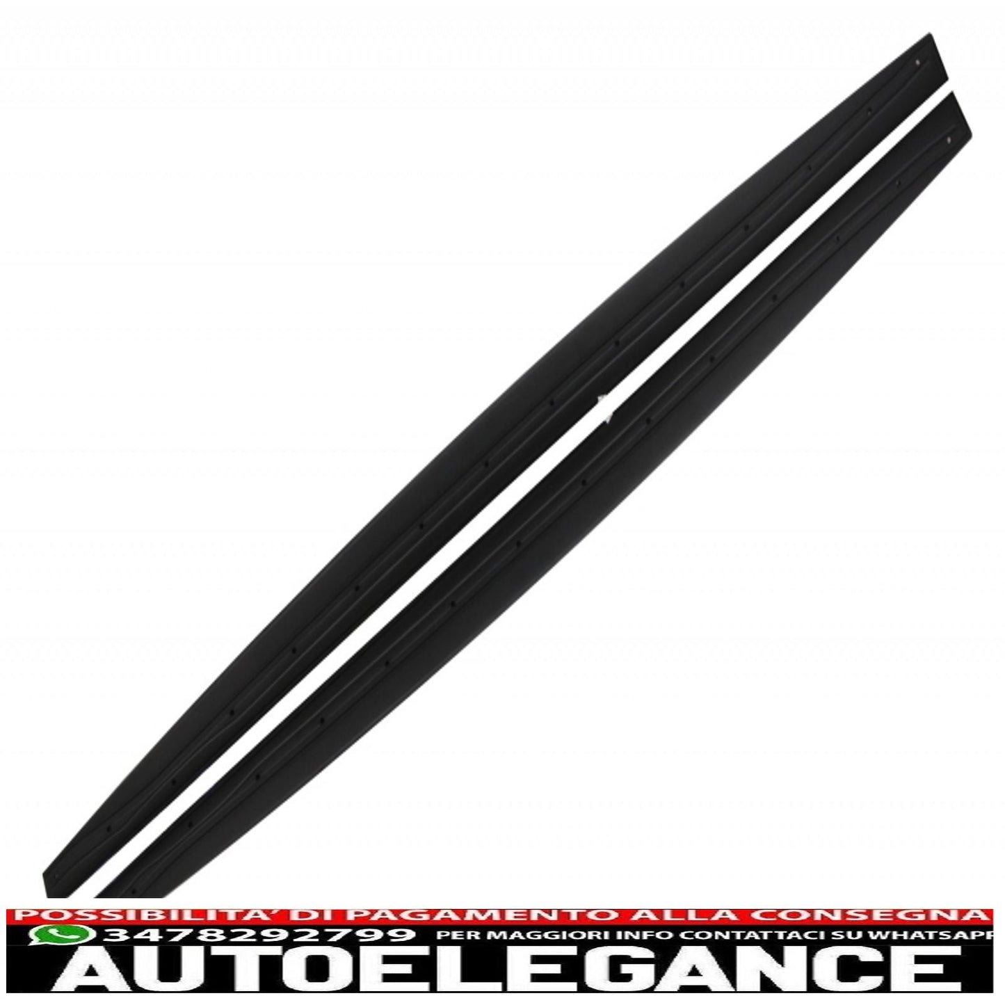 Labbro spoiler paraurti anteriore adatto per BMW Serie 4 F32 F33 F36 Coupe Cabrio Grand Coupe (2013-03.2019) con minigonne laterali estensioni labbra aggiuntive m-performance nero