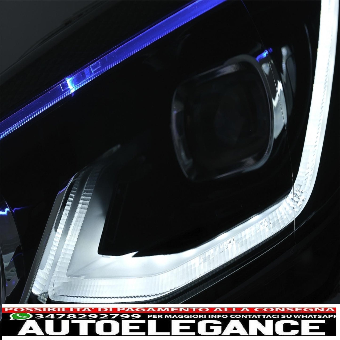 fari full led adatti per vw golf 6 vi (2008-2013) aggiornamento al design golf 8