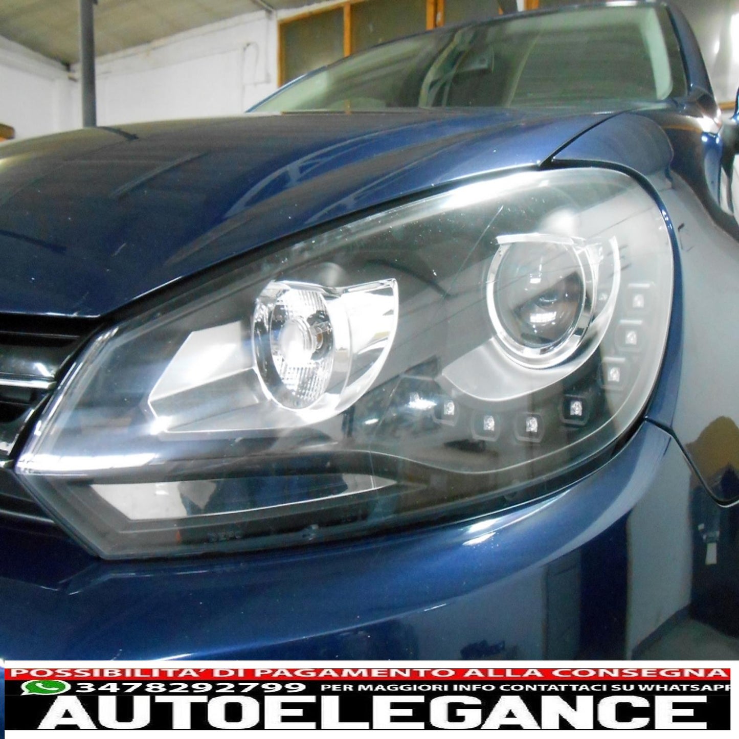 headlights suitable for VW Golf 6 VI (10.2008-2012) LED DRL daylight GTI look