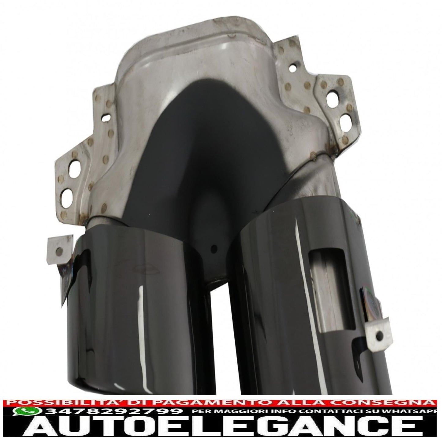 diffusore posteriore con prese d'aria laterali anteriori e alette laterali adatto per mercedes classe a v177 berlina (2018-up) scarico nero