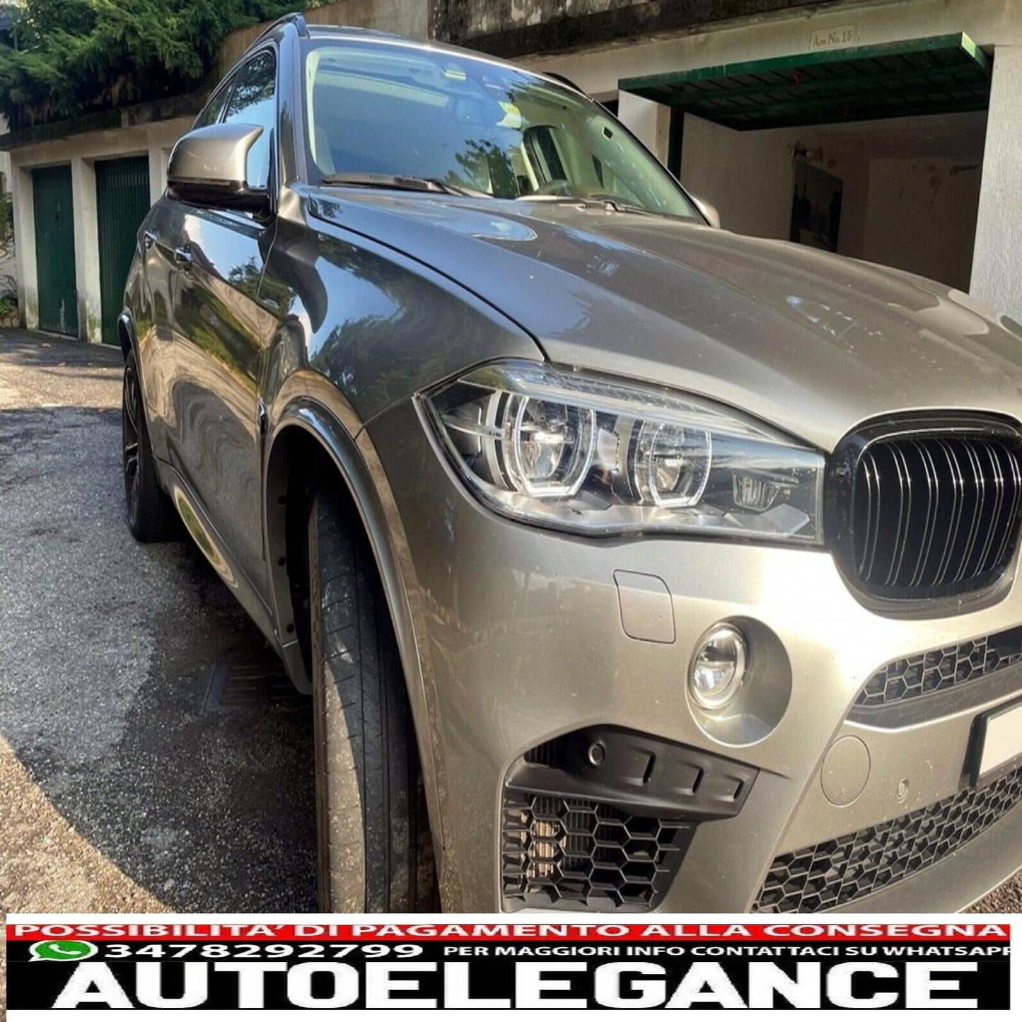 parafanghi passaruota adatti per bmw x6 f16 (2015-2020) m-design m-sport pianoforte nero