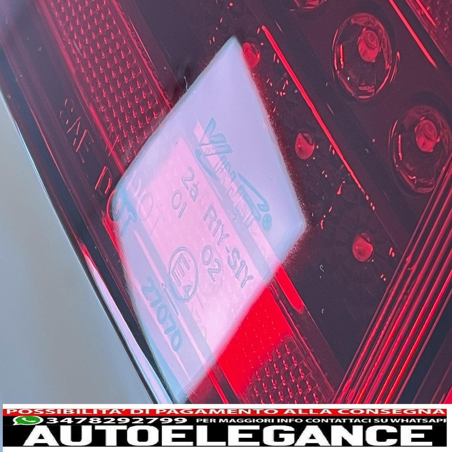 led rear lights suitable for vw golf v 5 (2004-2009) left hand drive (lhd) cherry red urban style
