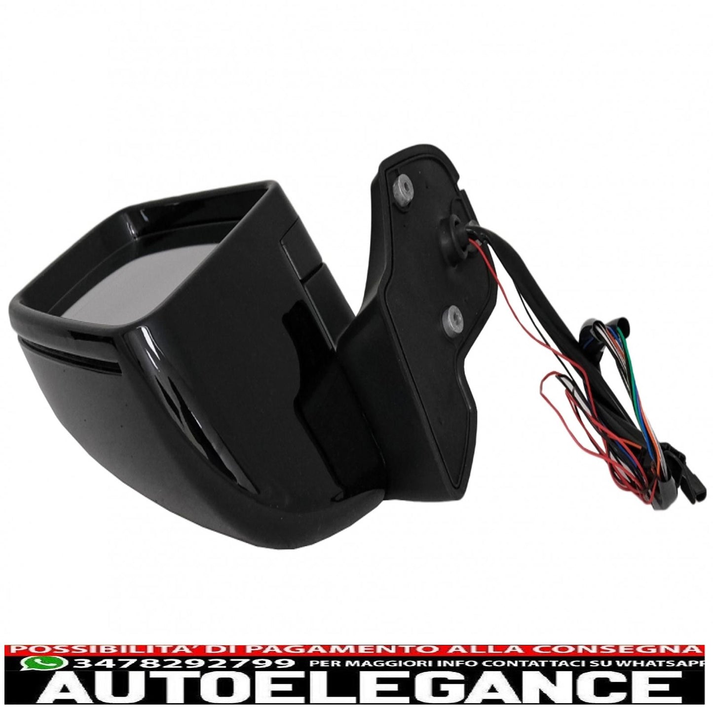Complete mirror assembly suitable for mercedes g-class w463 (1989-2018) 2013 piano black design