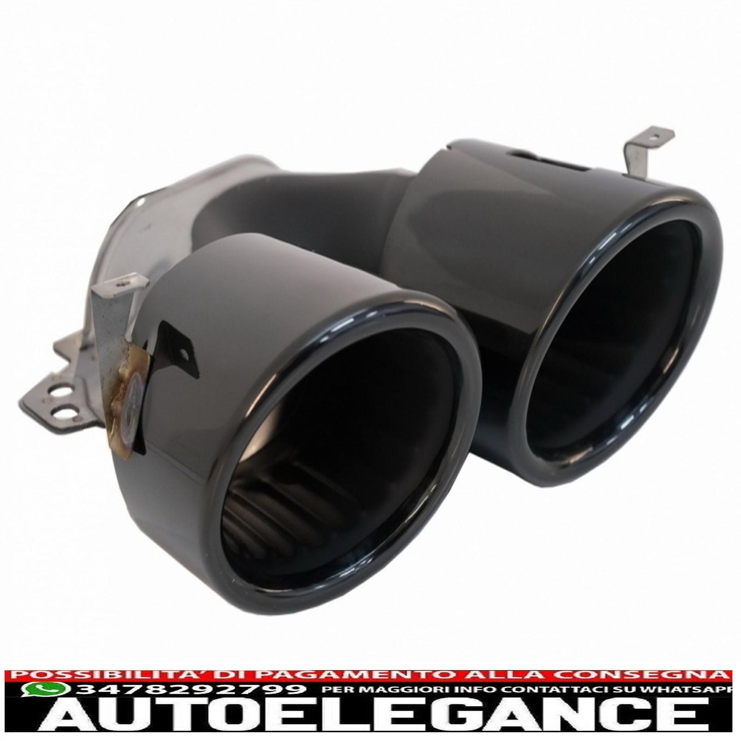 rear diffuser with black exhaust tips suitable for mercedes gle w167 suv v167 sport line (2019-up) gle53 design night package