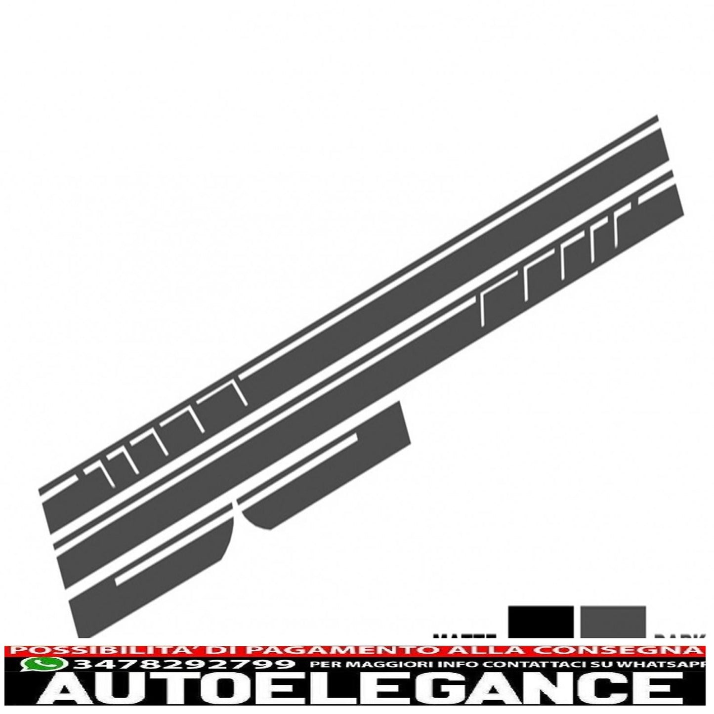set of side and top hood roof tailgate dark grey stickers suitable for mercedes cla w117 c117 x117 (2013-2016) w176 (2012-2018) 45 design edition 1