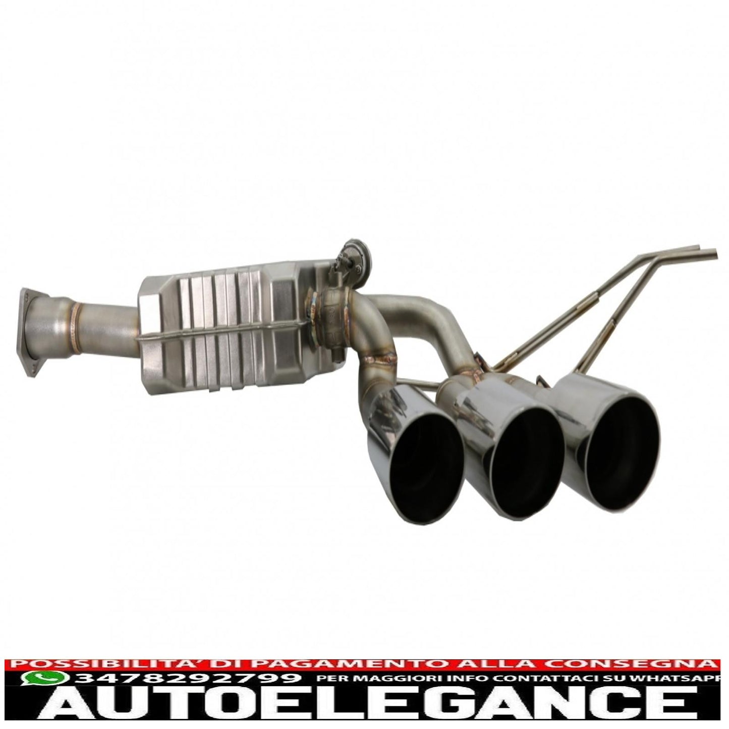 complete exhaust system suitable for mercedes g-class w463 (2009-2018) g500 g55 g63 g65 triple chrome exhaust tips with electronic valve