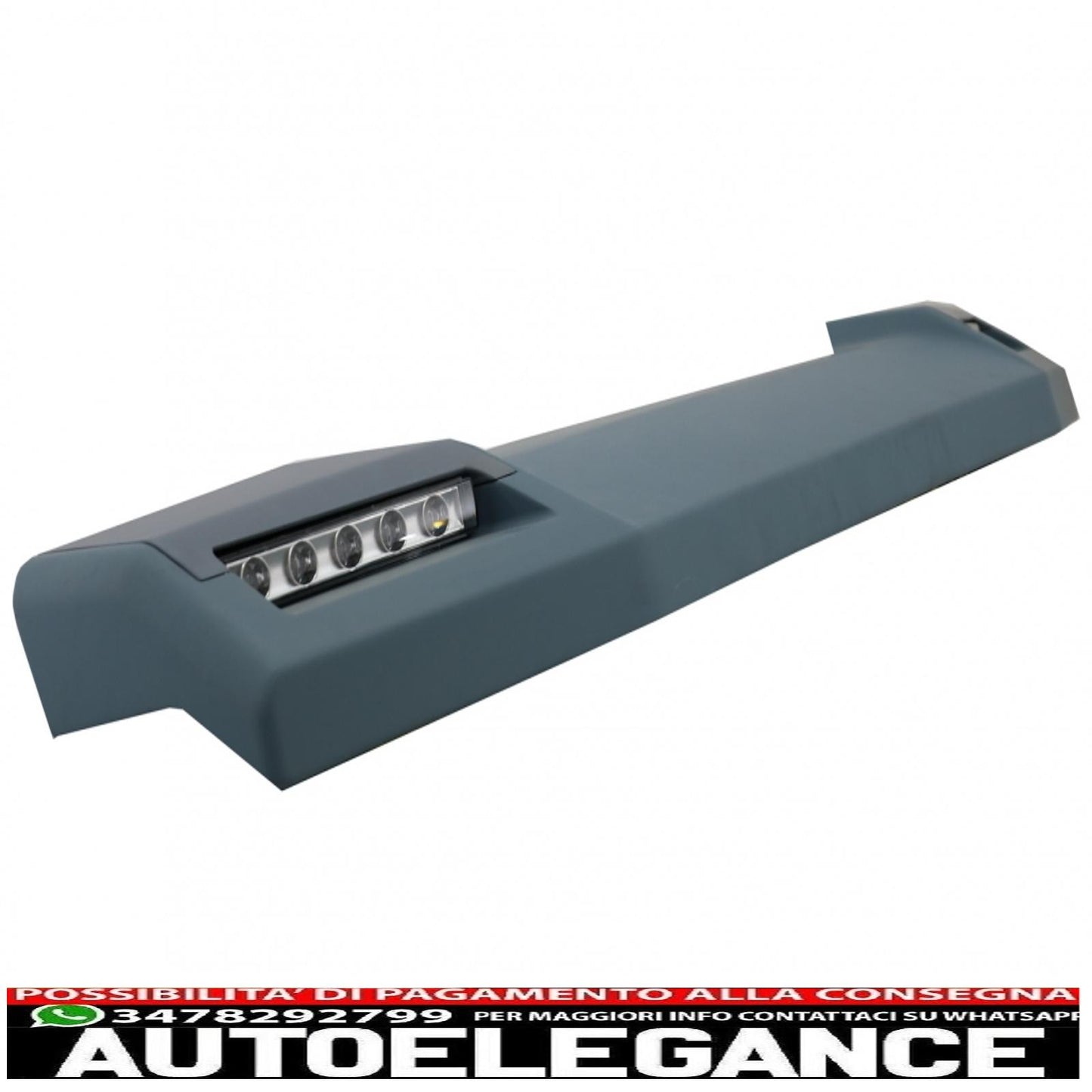 front roof spoiler suitable for mercedes g-class w463 (1989-2017) with dynamic led turn signals design 6x6