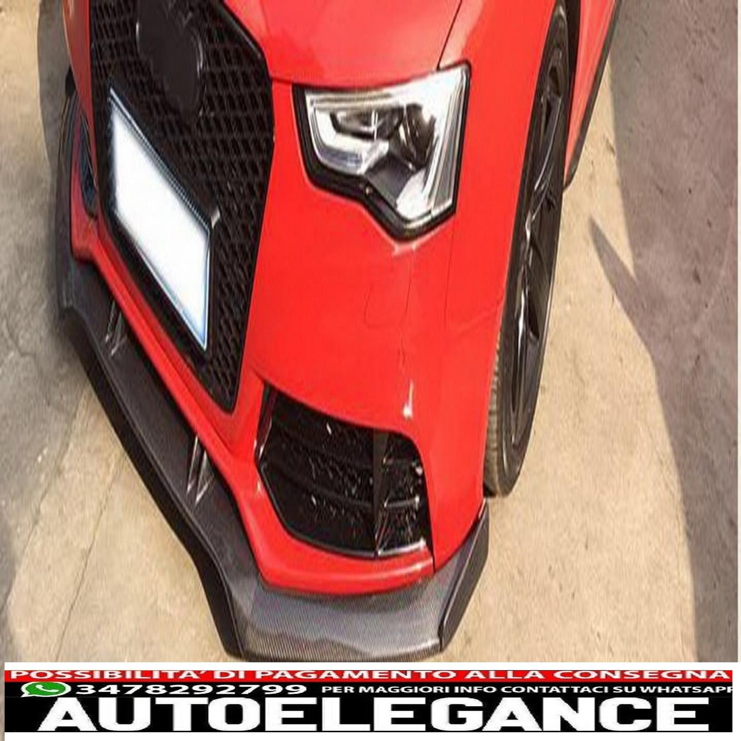 Front bumper additional spoiler lip suitable for audi a5 8t rs5 (2008-2016) real carbon