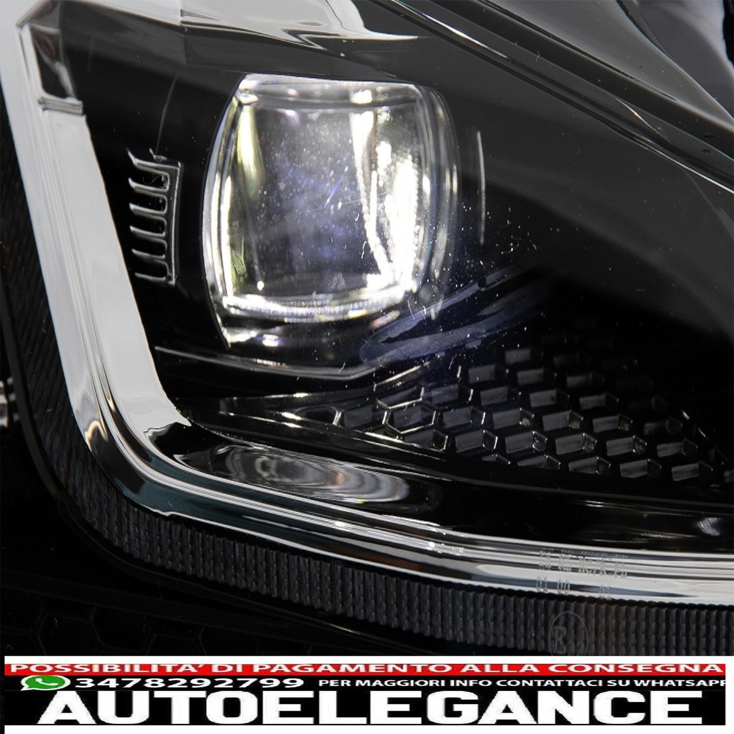 fari a led adatti per vw golf 7.5 vii restyling (2017-up) con luci di svolta dinamiche sequenziali