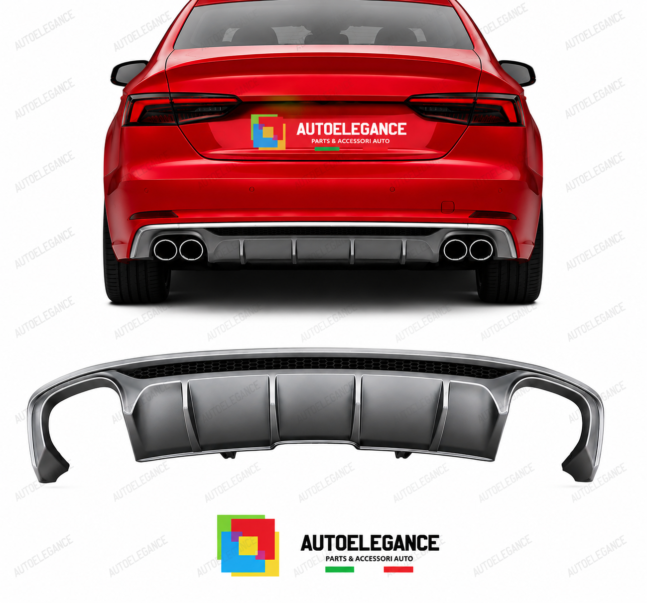 DIFFUSORE AUDI A5 S LINE 17-20 LOOK S5