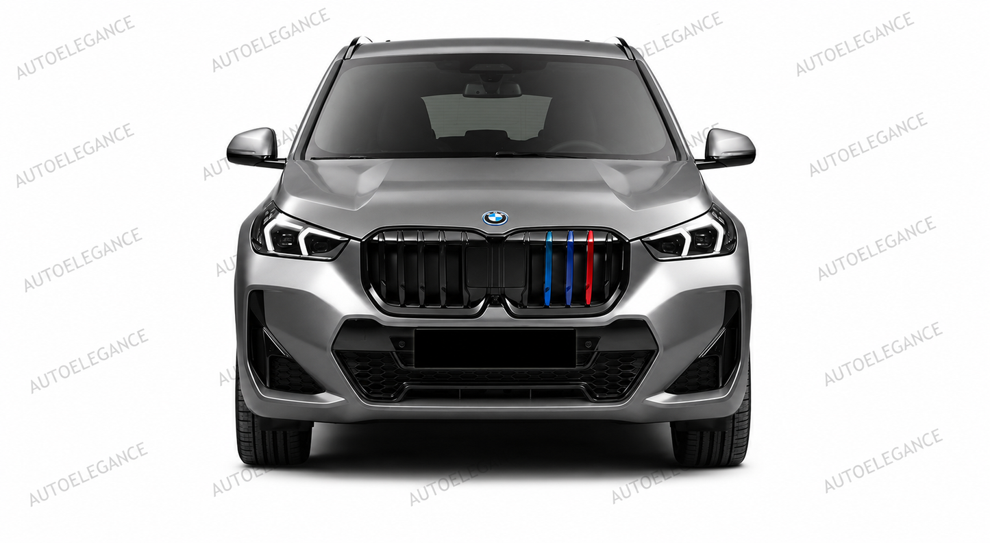 💫ART.10209 GRIGLIA BMW X1 U11 23- LOOK M NERO LUCIDO TRICOLORE💫
