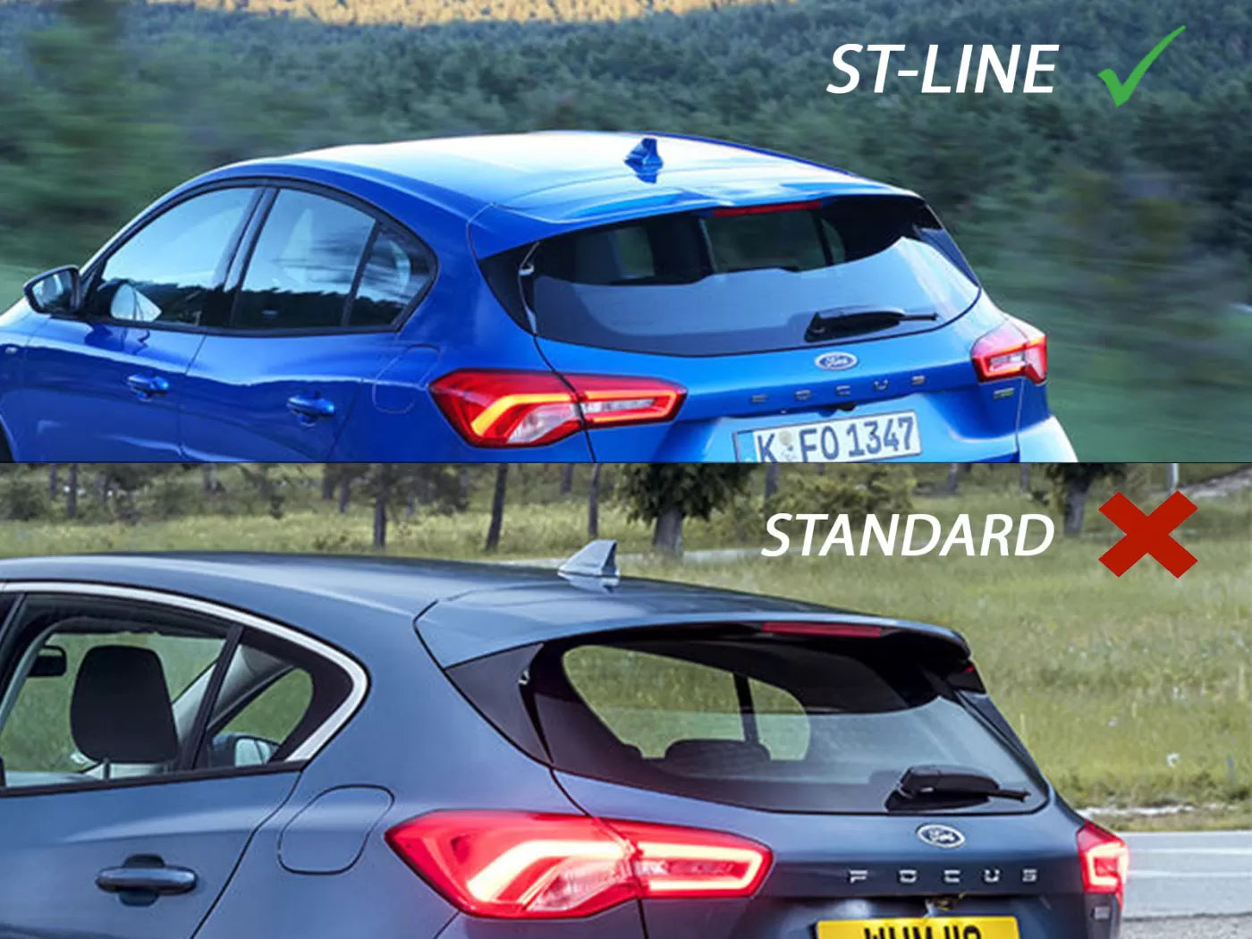 Spoiler adatto per Ford Focus Mk4 ST-Line (2018-)