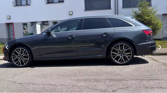 ART.4881 Cornici finestrini neri copertura adesiva window AUDI A4 17-24 Nero