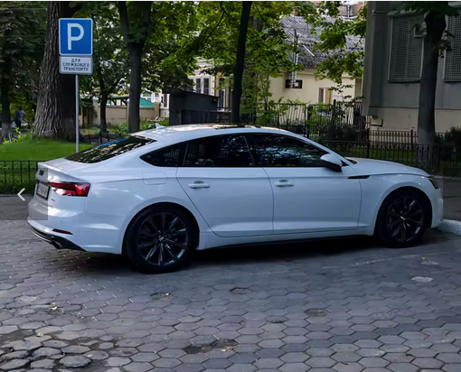 ART.4879 Cornici finestrini neri copertura adesiva window Audi A5 19-23