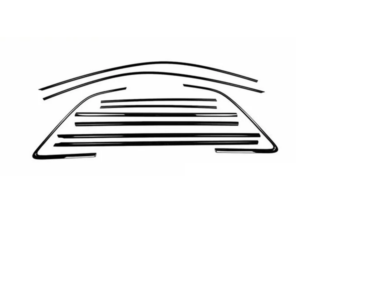 ART.4885 Cornici finestrini neri copertura adesiva window Audi A3 21-23