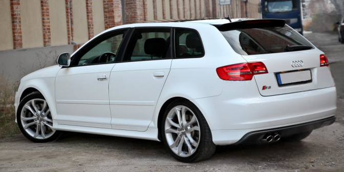 ❤️Diffusore Posteriore Compatibile con Audi A3 8PA Sportback 2005–2008 Look S3❤️
