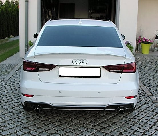 ❤️Spoiler Posteriore per Cofano Audi A3 8V Berlina 2012–2020 Look Sportivo❤️