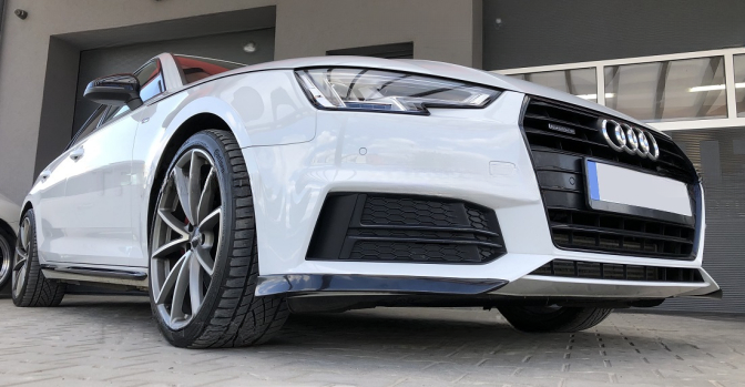❤️Minigonne Laterali Sottoporta per Audi A4 B9 S-Line 2015–2019 – Look Sportiv❤️
