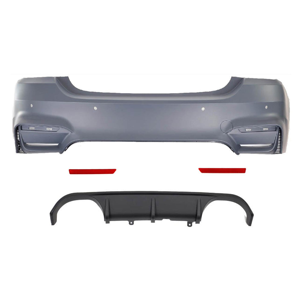 💫ART.4026 Paraurt Posteriori + Diffusore per BMW Serie 4 F32 F36 13-20 M4 look💫