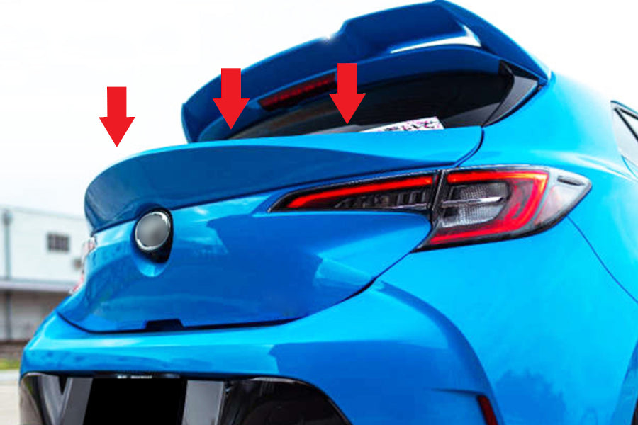 🔥SPOILER NERO LUCIDO ADATTO PER Toyota Corolla 2018+🔥