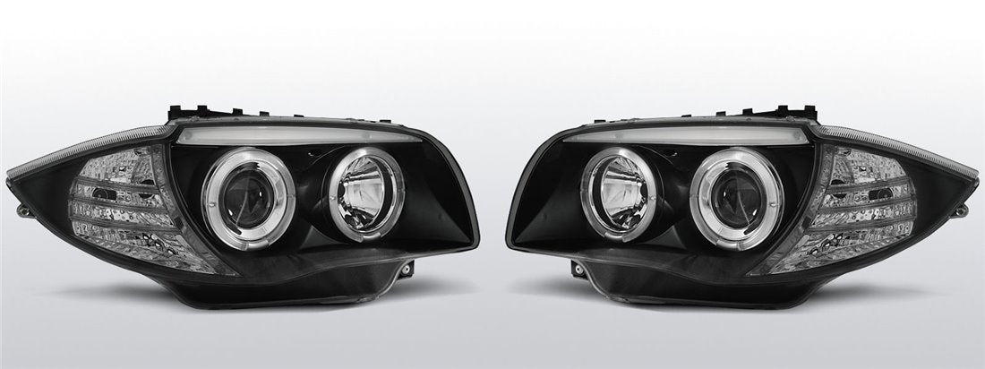 💫ART.6542 FARI OCCHI D'ANGELO NERI per BMW 1 E87/E81/82/88 2004-2011💫