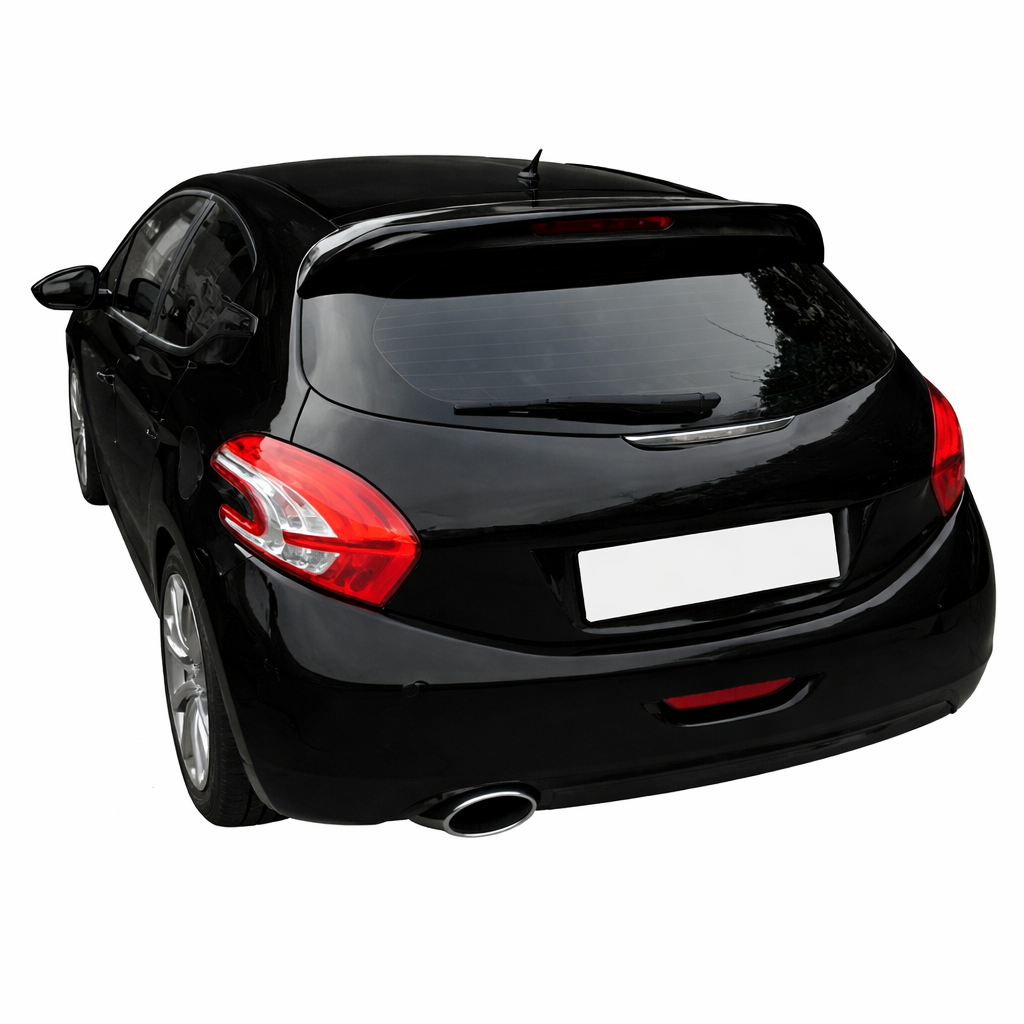🔥ART.9459 SPOILER POSTERIORE TETTO PER PEUGEOT 208 NERO LUCIDO, ABS / 12 -15🔥