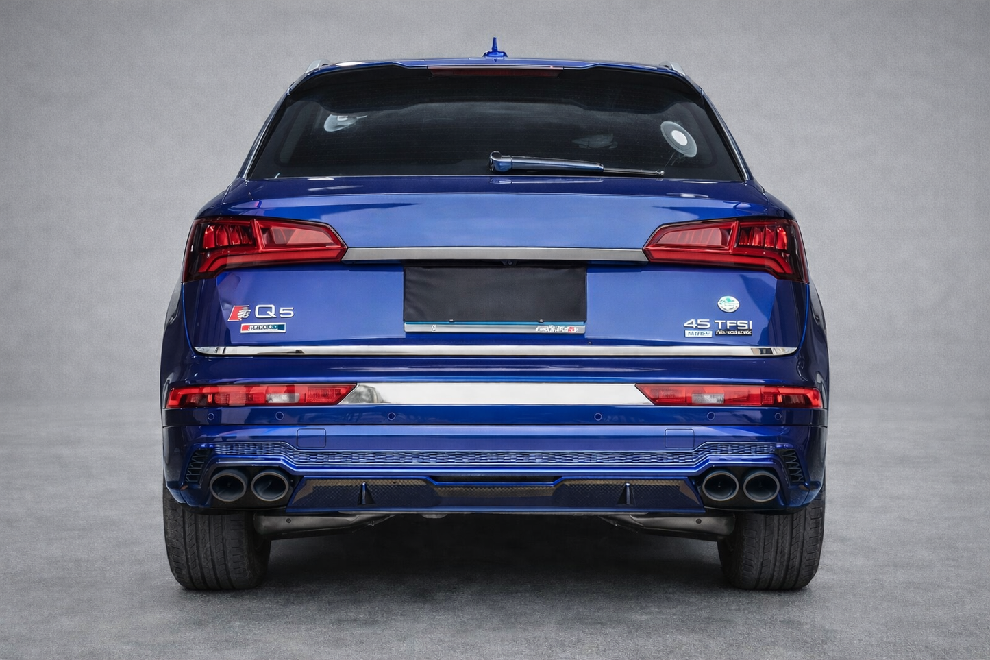 💫ART.8109 Terminali di Scarico Fibra di Carbonio per Audi Q5 2021-2023 SQ5💫