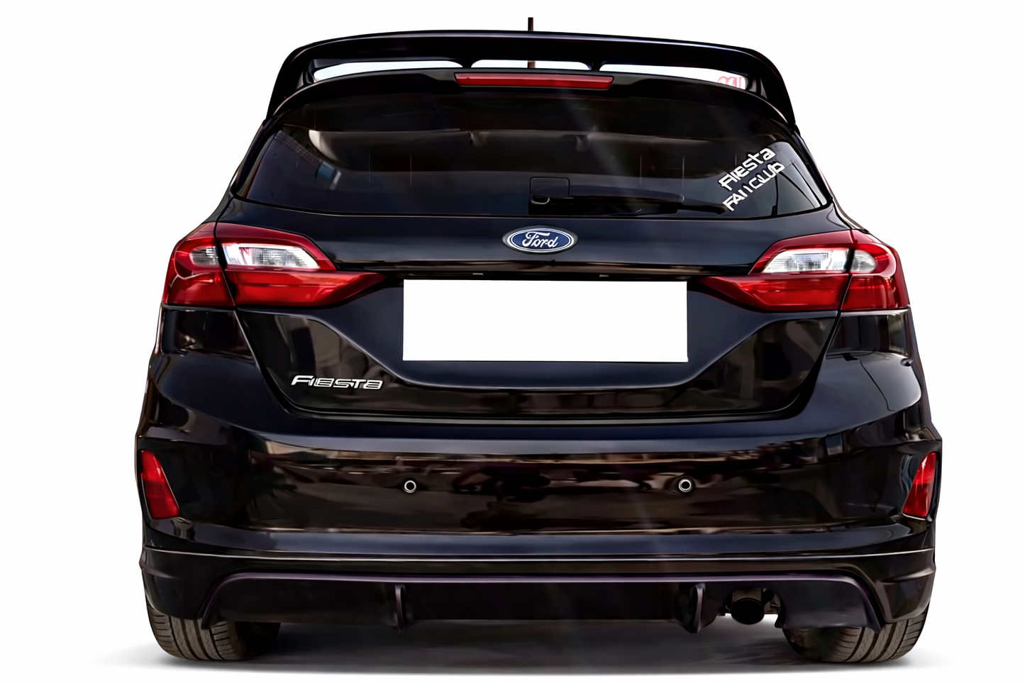 💫ART.2151 Spoiler Tetto Nero Lucido per Ford Fiesta MK8 2017-2021 Look RC💫
