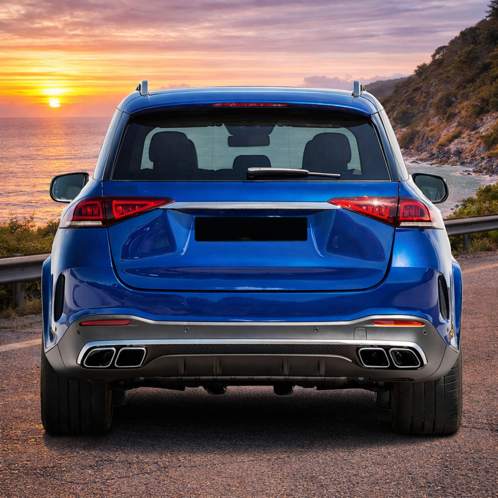 💫ART.7929 Diffusore + Terminali di Scarico per Mercedes GLE / GLS AMG-Line💫