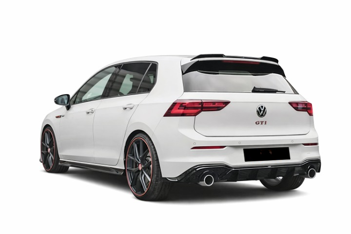 ๐ART.9499 DIFFUSORE GOLF 8 8.5 LOOK GTI NERO LUCIDO 1+1 (SENZA TERMINALI)๐