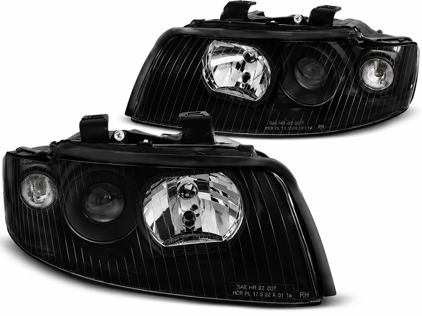 ๐ Fari Anteriori Adatto per Audi A4 B6 2000-2004 Nero ๐