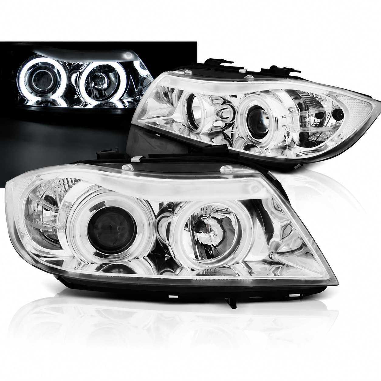 SPLITTER SUITABLE FOR VW GOLF 8 GTI GTD RLINE LOOK GLOSSY BLACK SPORTY DESIGN