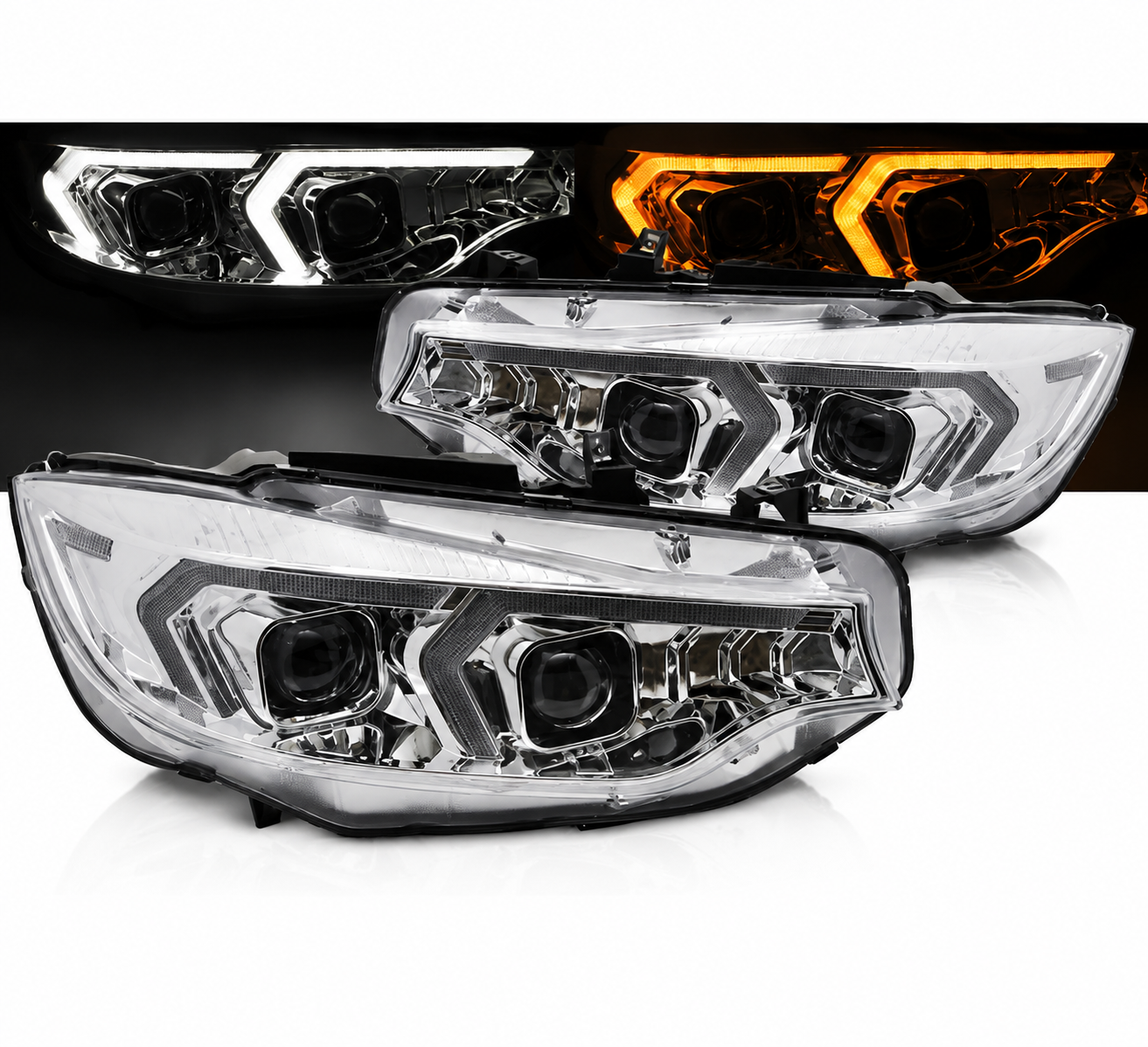 SPLITTER SUITABLE FOR VW GOLF 8 GTI GTD RLINE LOOK GLOSSY BLACK SPORTY DESIGN