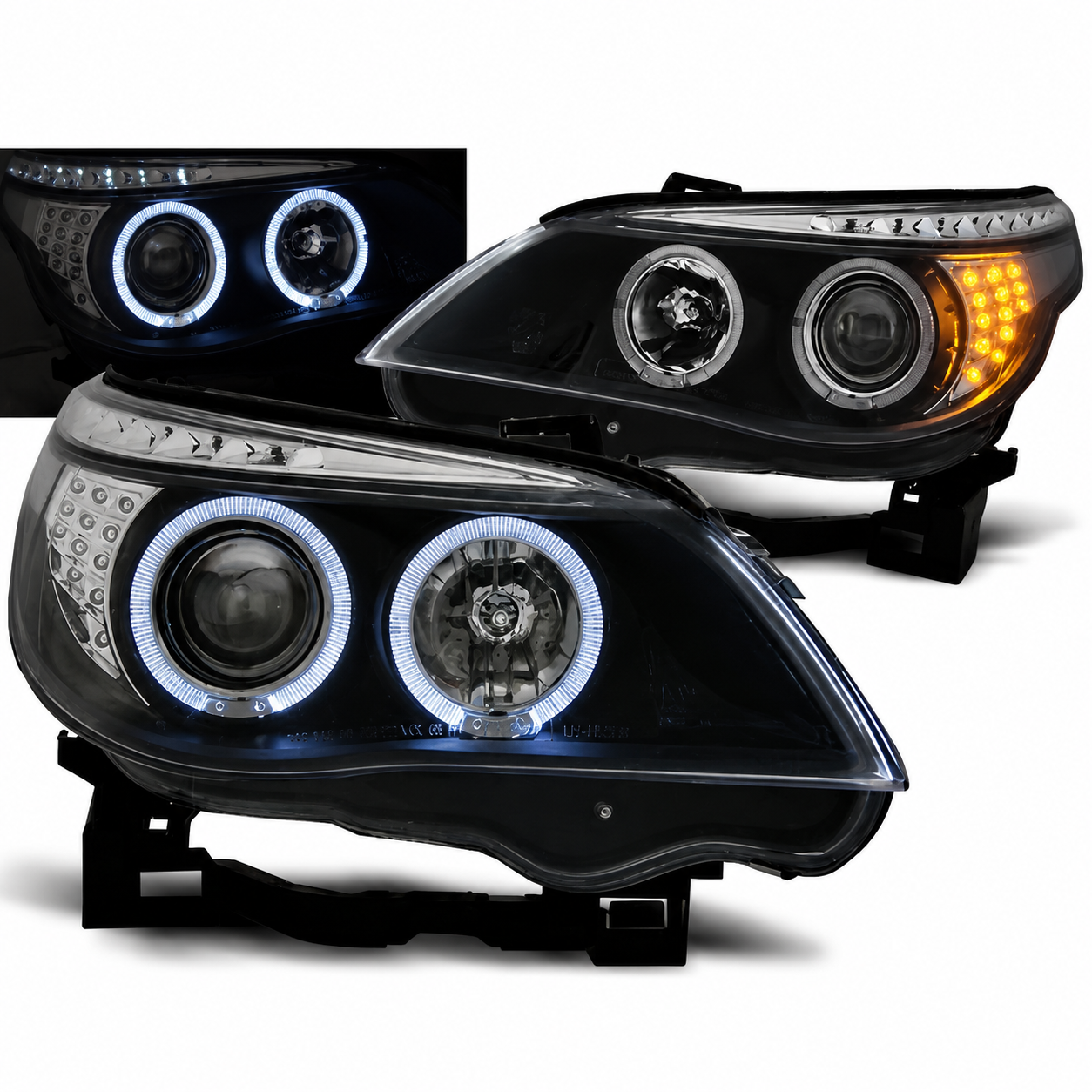 SPLITTER SUITABLE FOR VW GOLF 8 GTI GTD RLINE LOOK GLOSSY BLACK SPORTY DESIGN
