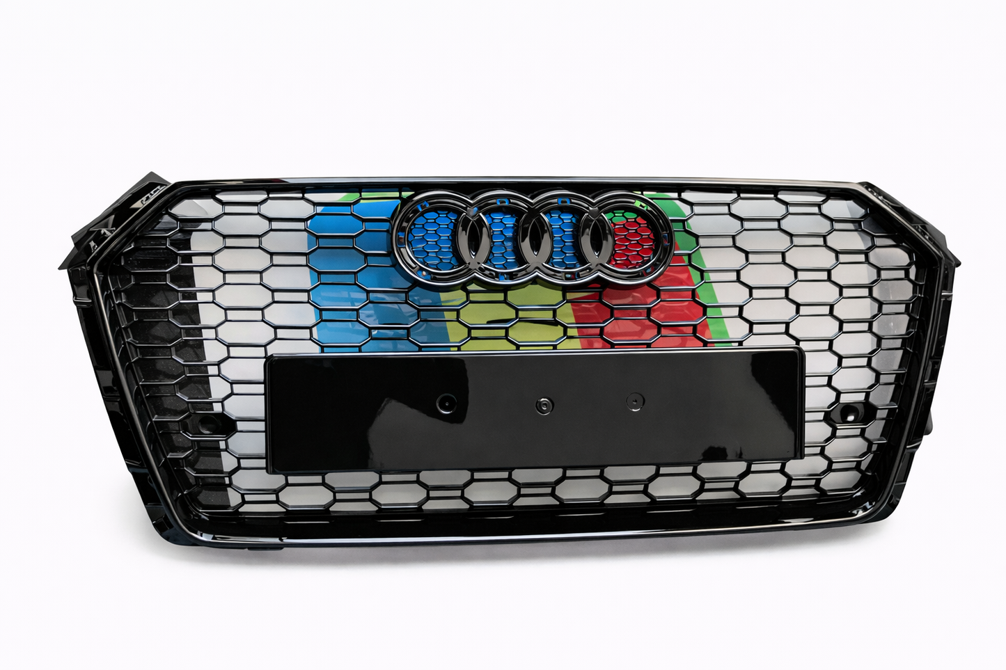 💕ART. 0197 GRIGLIA AUDI A4 B9 2015-2019 LOOK RS4 NERO LUCIDO💕