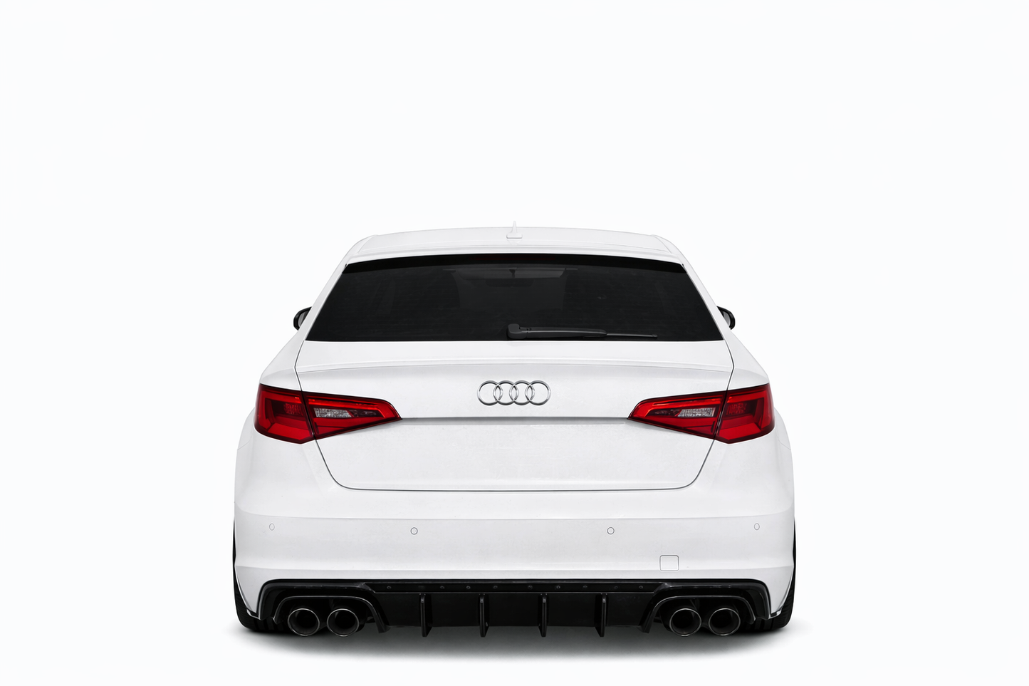 💕ART.2150 DIFFUSORE AUDI A3 8V 2012-2016 SLINE S3 NERO LUCIDO 2+2💕
